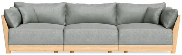 Modular Bondi Latte 3-Seater Sofa in Storm Gray | Classic Blend
