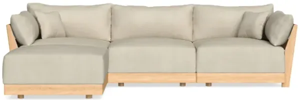 Modular Bondi Latte 3-Seater Sectional in Almond | Memory Foam Blend