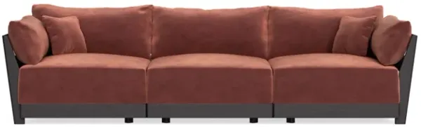 Modular Bondi Black 3-Seater Sofa in Spice | Memory Foam Blend