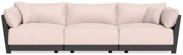 Modular Bondi Black 3-Seater Sofa in Peony | Classic Blend