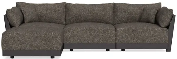 Modular Bondi Black 3-Seater Sectional in Eclipse | Memory Foam Blend