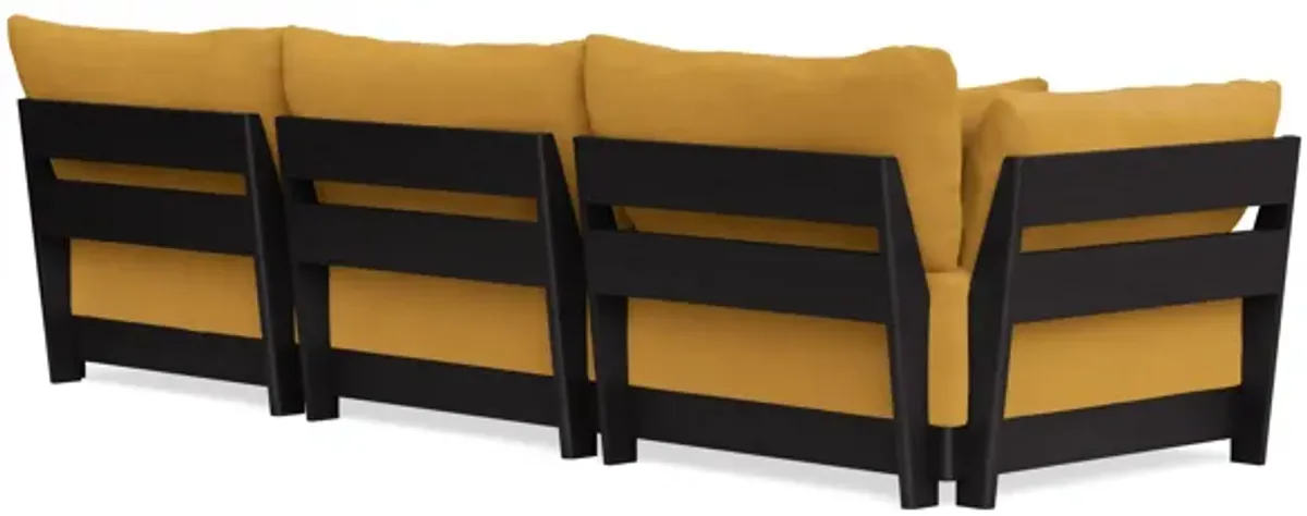 Modular Bondi Black 3-Seater Sofa in Honey | Classic Blend