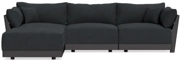 Modular Bondi Black 3-Seater Sectional in Coal | Memory Foam Blend