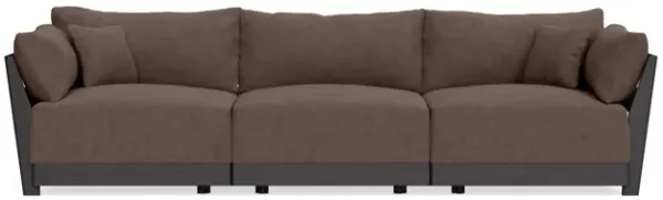 Modular Bondi Black 3-Seater Sofa in Chocolate | Classic Blend