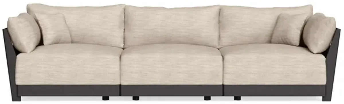 Modular Bondi Black 3-Seater Sofa in Wheat | Classic Blend