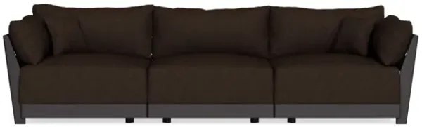 Modular Bondi Black 3-Seater Sofa in Espresso | Memory Foam Blend