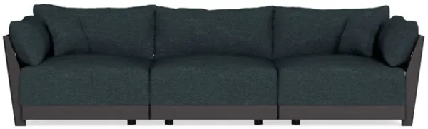Modular Bondi Black 3-Seater Sofa in Arctic Navy | Classic Blend