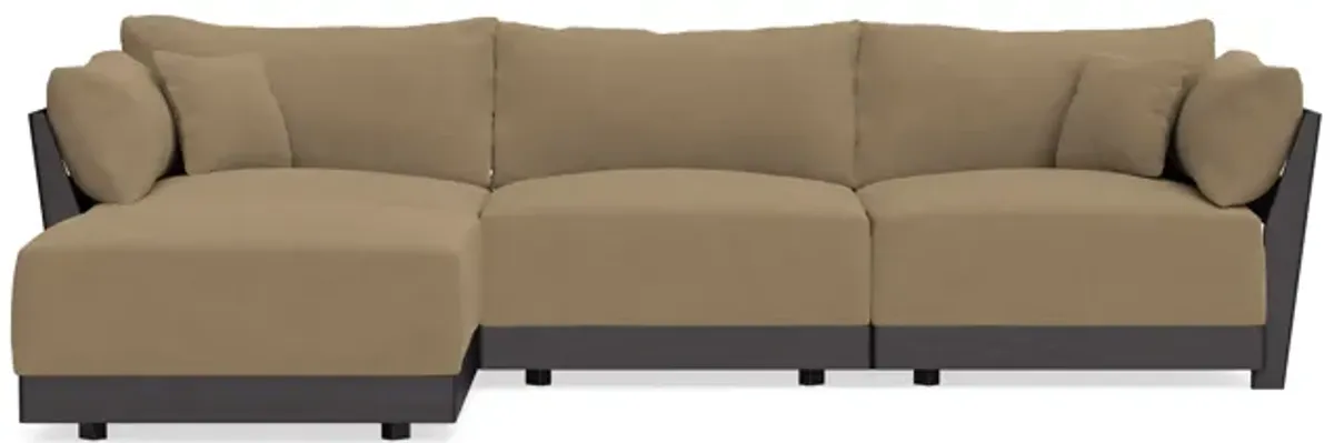Modular Bondi Black 3-Seater Sectional in Macchiato | Classic Blend