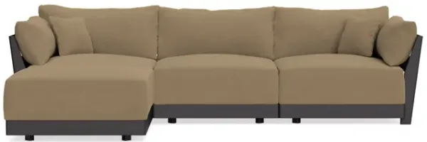 Modular Bondi Black 3-Seater Sectional in Macchiato | Classic Blend