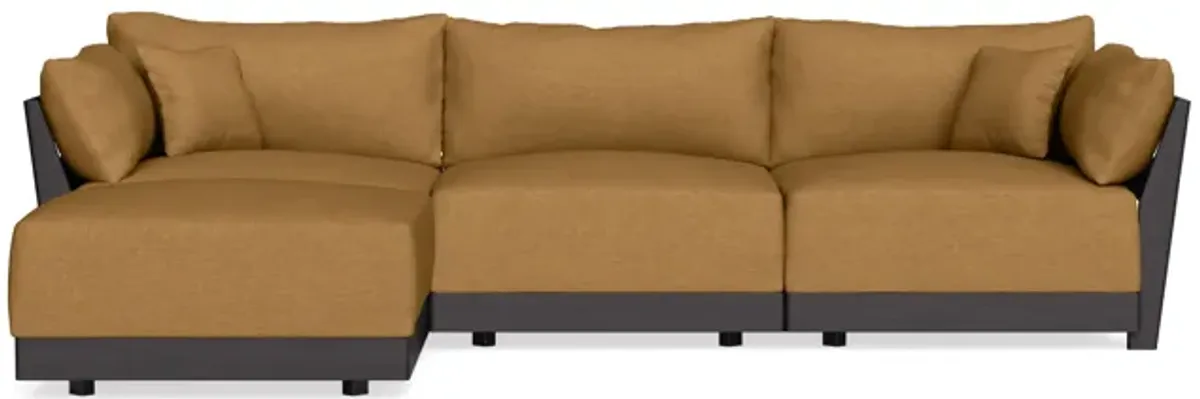 Modular Bondi Black 3-Seater Sectional in Dijon | Classic Blend