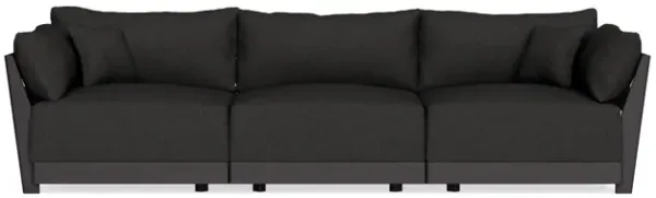 Modular Bondi Black 3-Seater Sofa in Peppercorn | Memory Foam Blend