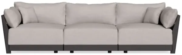 Modular Bondi Black 3-Seater Sofa in Cloud | Memory Foam Blend