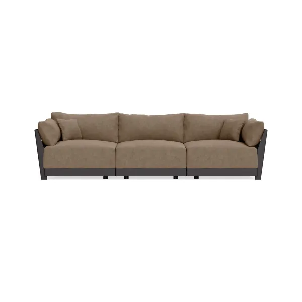 Modular Bondi Black 3-Seater Sofa in Coffee | Classic Blend