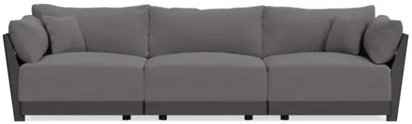 Modular Bondi Black 3-Seater Sofa in Burnt Ember | Classic Blend