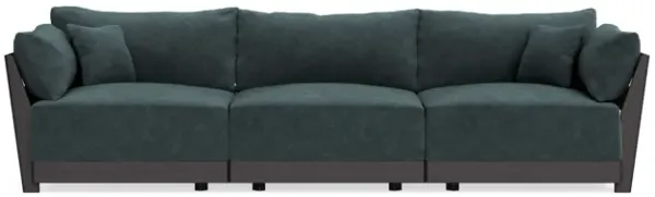 Modular Bondi Black 3-Seater Sofa in Nightfall | Memory Foam Blend