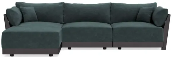 Modular Bondi Black 3-Seater Sectional in Nightfall | Classic Blend
