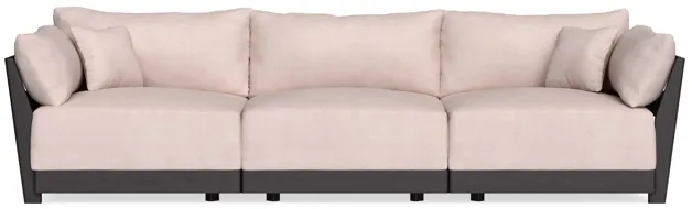 Modular Bondi Black 3-Seater Sofa in Blush | Classic Blend