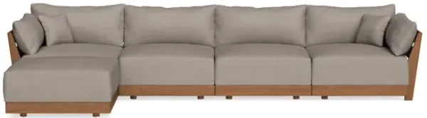 Modular Bondi Espresso 4-Seater Sectional in Cinder Gray | Classic Blend