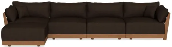 Modular Bondi Espresso 4-Seater Sectional in Espresso | Classic Blend
