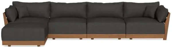 Modular Bondi Espresso 4-Seater Sectional in Slate Gray | Classic Blend