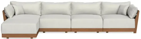 Modular Bondi Espresso 4-Seater Sectional in Dove Gray | Classic Blend