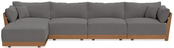 Modular Bondi Espresso 4-Seater Sectional in Burnt Ember | Classic Blend