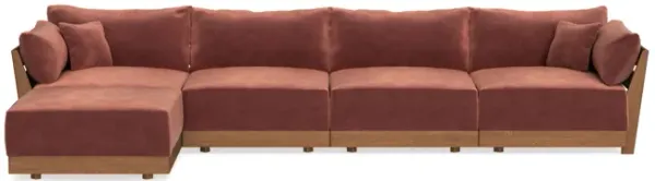 Modular Bondi Espresso 4-Seater Sectional in Spice | Classic Blend