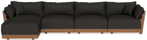 Modular Bondi Espresso 4-Seater Sectional in Peppercorn | Classic Blend