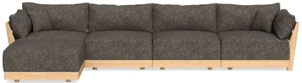 Modular Bondi Latte 4-Seater Sectional in Eclipse | Classic Blend