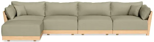 Modular Bondi Latte 4-Seater Sectional in Cappuccino | Classic Blend
