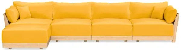Modular Bondi Latte 4-Seater Sectional in Marigold | Classic Blend