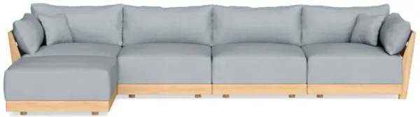 Modular Bondi Latte 4-Seater Sectional in Ash | Classic Blend