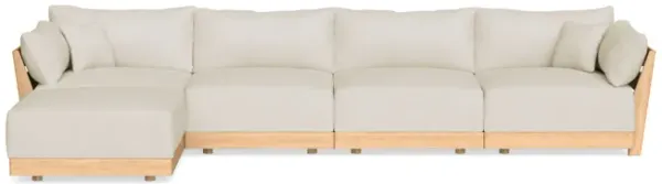 Modular Bondi Latte 4-Seater Sectional in Mascarpone | Classic Blend