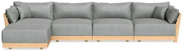 Modular Bondi Latte 4-Seater Sectional in Storm Gray | Classic Blend