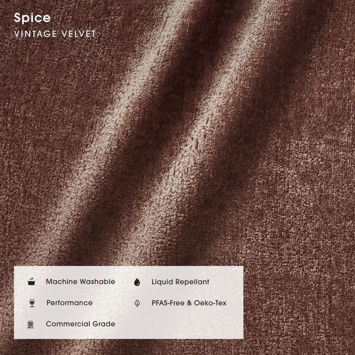 Modular Bondi Latte 4-Seater Sectional in Spice | Memory Foam Blend