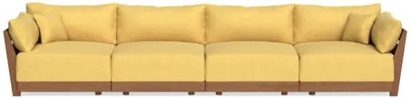 Modular Bondi Espresso 4-Seater Sofa in Goldenrod | Classic Blend