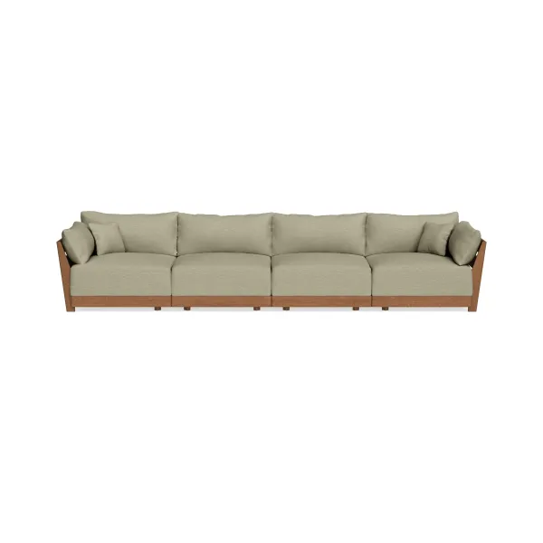 Modular Bondi Espresso 4-Seater Sofa in Cappuccino | Classic Blend