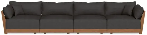 Modular Bondi Espresso 4-Seater Sofa in Slate Gray | Classic Blend