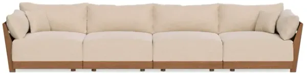 Modular Bondi Espresso 4-Seater Sofa in Vanilla | Classic Blend