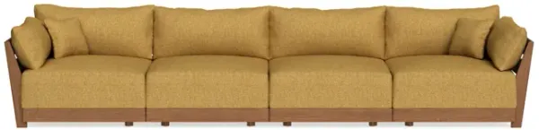 Modular Bondi Espresso 4-Seater Sofa in Butterscotch | Classic Blend