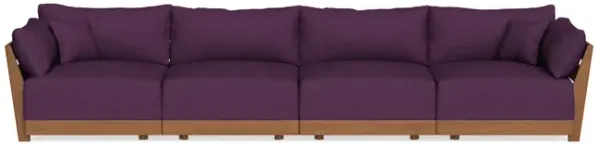 Modular Bondi Espresso 4-Seater Sofa in Aubergine | Classic Blend