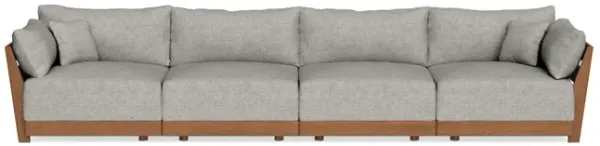Modular Bondi Espresso 4-Seater Sofa in Fog | Classic Blend