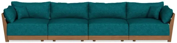 Modular Bondi Espresso 4-Seater Sofa in Marine Teal | Classic Blend