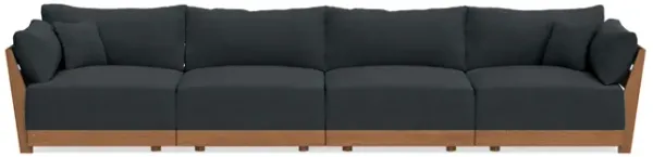 Modular Bondi Espresso 4-Seater Sofa in Obsidian | Classic Blend