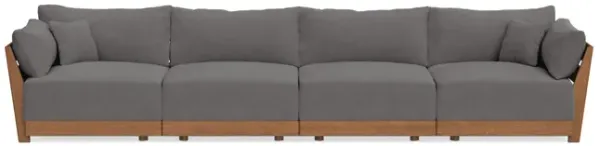 Modular Bondi Espresso 4-Seater Sofa in Burnt Ember | Classic Blend