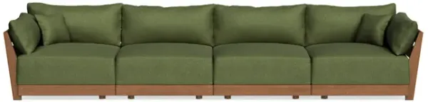 Modular Bondi Espresso 4-Seater Sofa in Fern | Classic Blend