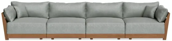 Modular Bondi Espresso 4-Seater Sofa in Storm Gray | Classic Blend