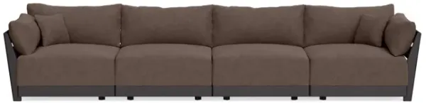 Modular Bondi Black 4-Seater Sofa in Chocolate | Classic Blend