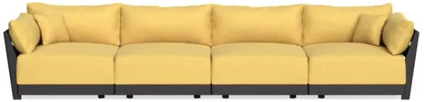 Modular Bondi Black 4-Seater Sofa in Goldenrod | Classic Blend