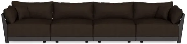 Modular Bondi Black 4-Seater Sofa in Espresso | Classic Blend